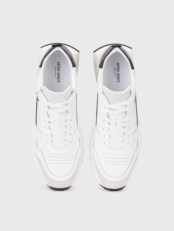 KILIAN leather sports shoes with contrasting details - 6