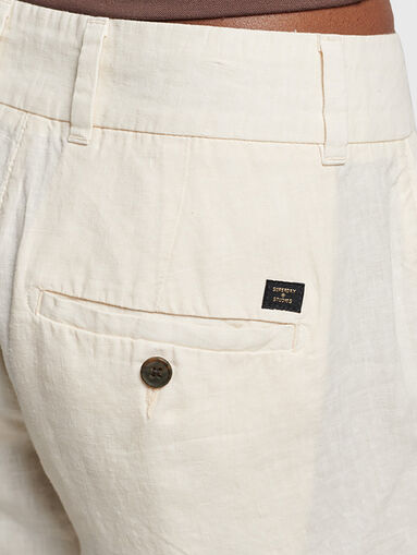 STUDIOS navy linen shorts - 4