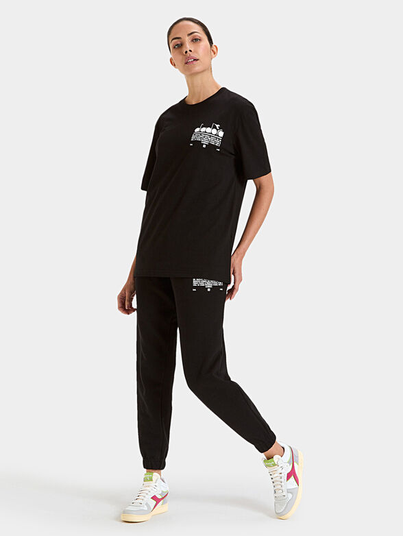 MANIFESTO black unisex T-shirt with logo print - 5