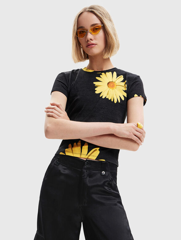 MARGA-LACROIX T-shirt with floral motifs - 1