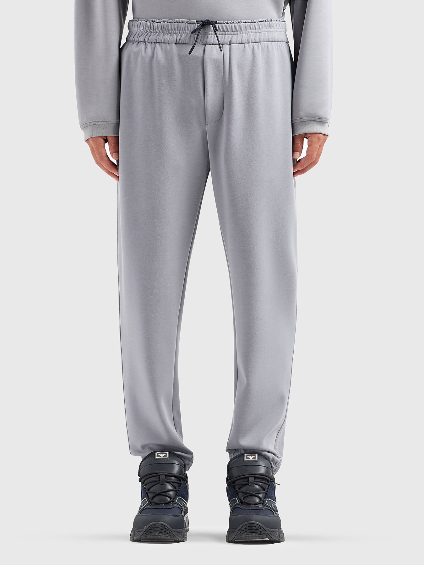 Grey sports trousers brand EMPORIO ARMANI Globalbrandsstore en