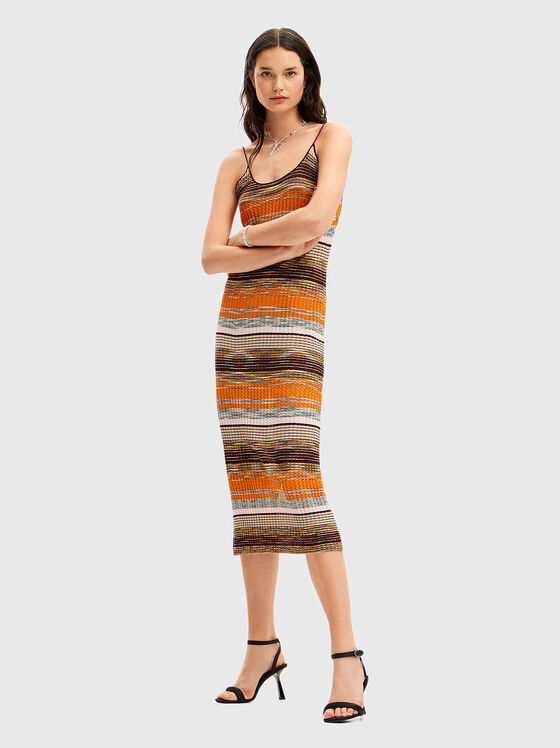 Multicolored knit dress - 1