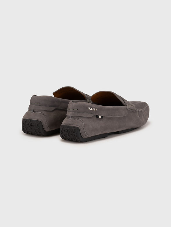 PIER-U grey suede loafers - 3