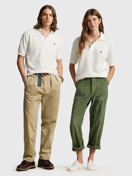 Unisex cotton polo shirt - 1