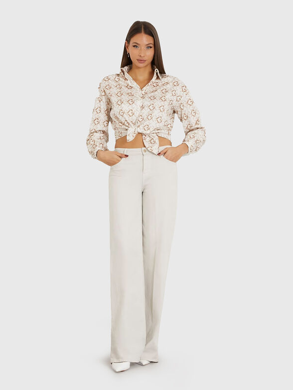 DEA bowed shirt - 2