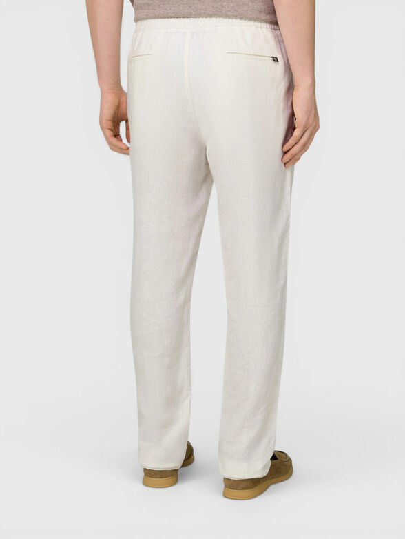 Linen pants with ties - 2