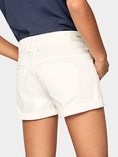 SIOUXIE White denim shorts - 4
