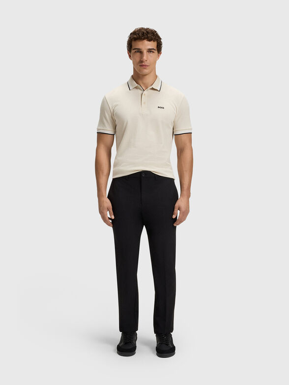 PADDY short sleeved polo shirt in ecru - 2