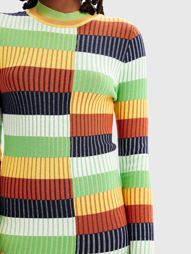 Dress with striped print  - 3