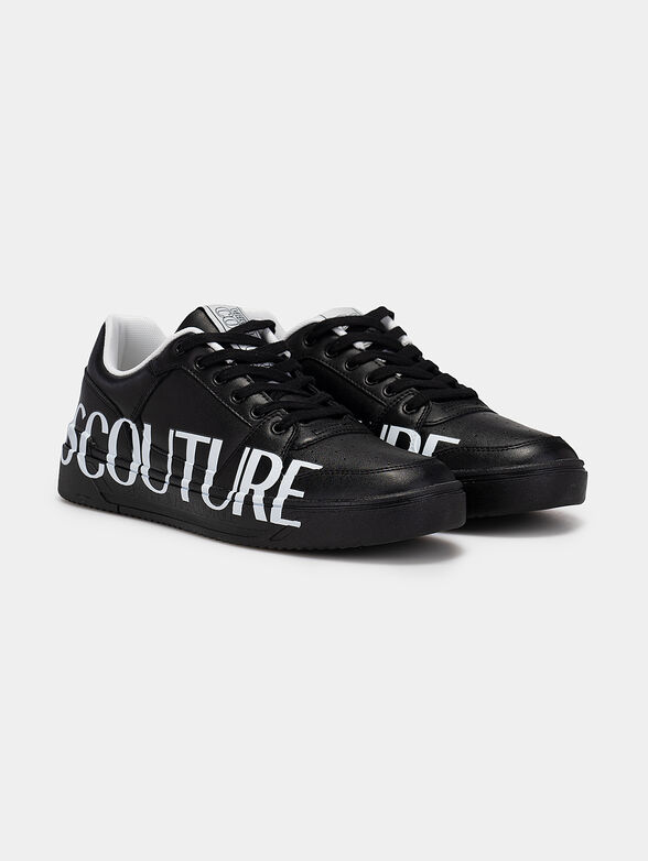 STARLIGHT black sports shoes with logo - 2