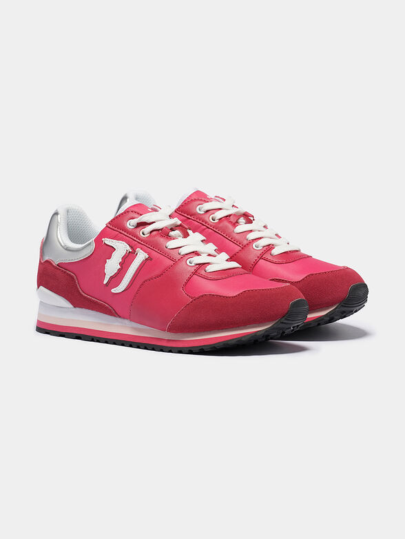 Sneakers in fuxia color with logo - 2
