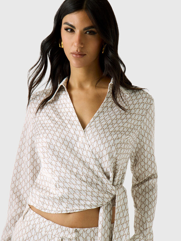 Wrap-up blouse - 4