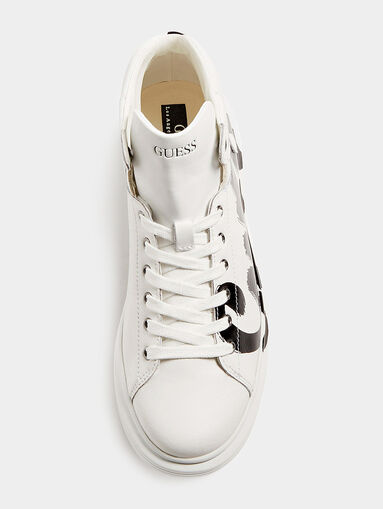 SALERNO High-top sneakers with maxi logo - 4