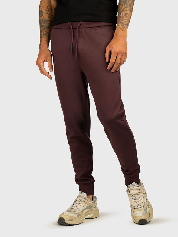 Cotton sports trousers with pockets - 1