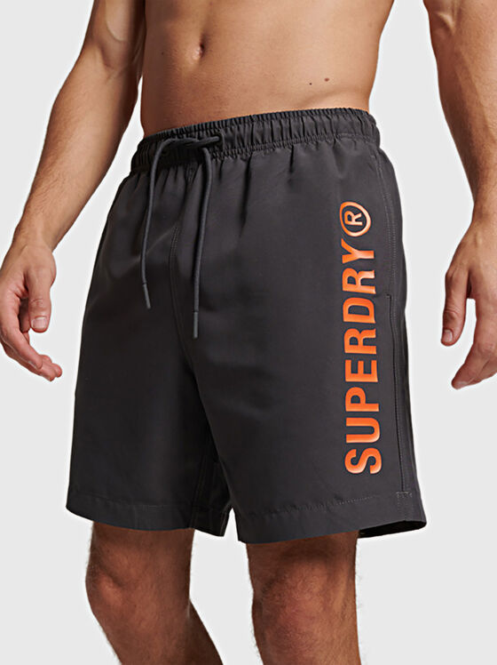CORE SPORT beach shorts with logo accent - 1