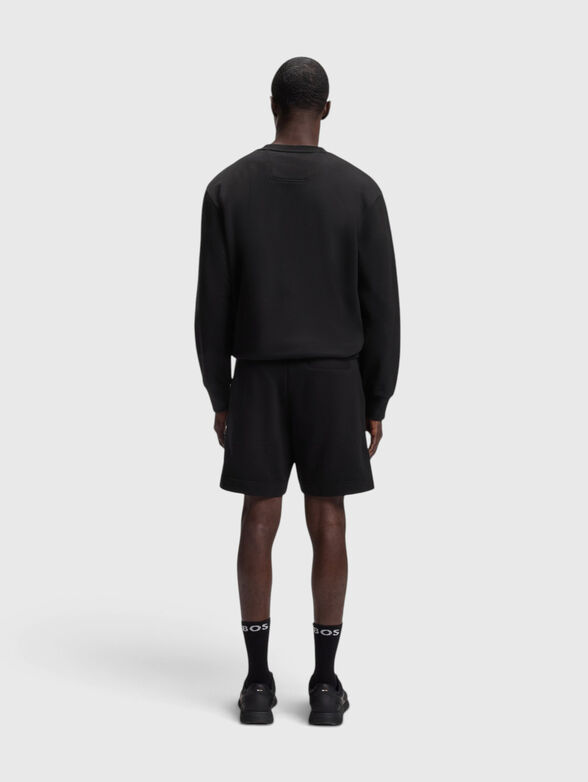 Black sweatshirt with logo detail - 3