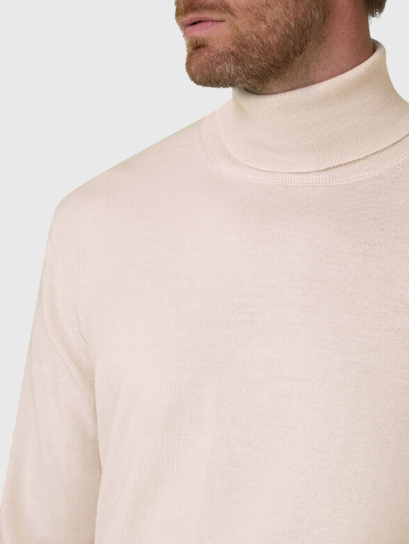 Ecru wool blouse - 4
