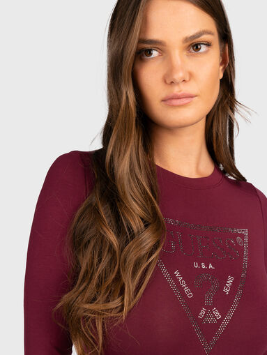 Blouse with logo accent and cut-out detail - 5