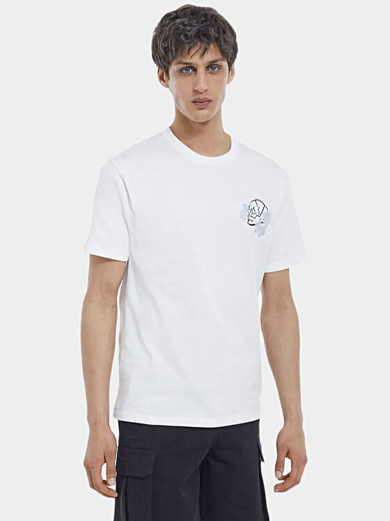 Бяла памучна тениска - 1