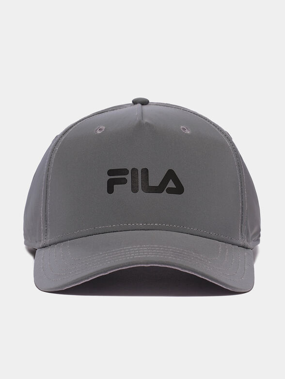 Unisex grey baseball hat with logo - 1