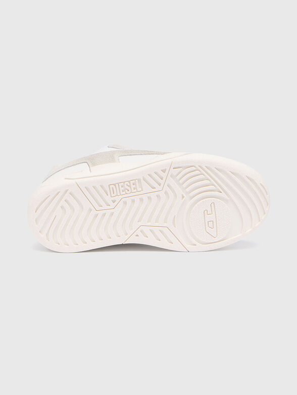 White leather sport shoes - 4
