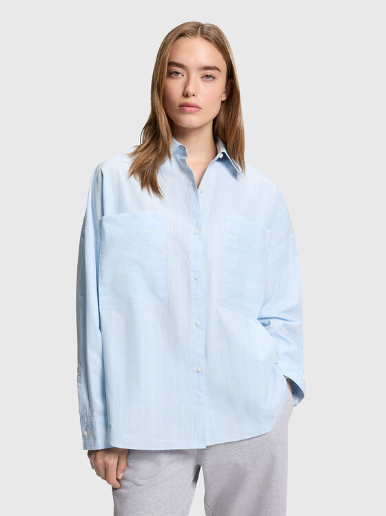 Раирана риза с джобове - 1