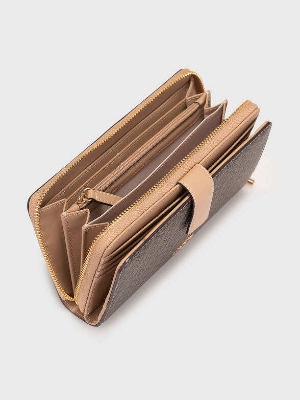 Wallet with monogram logo print - 4