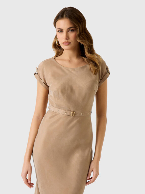 Viscose-blend midi dress - 3