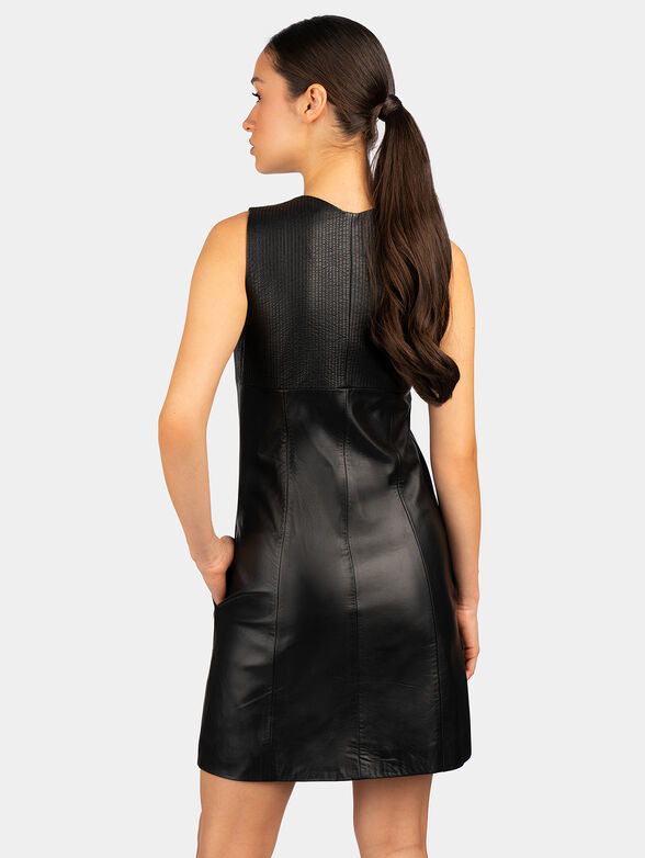 Mini dress with accent buttons  - 2