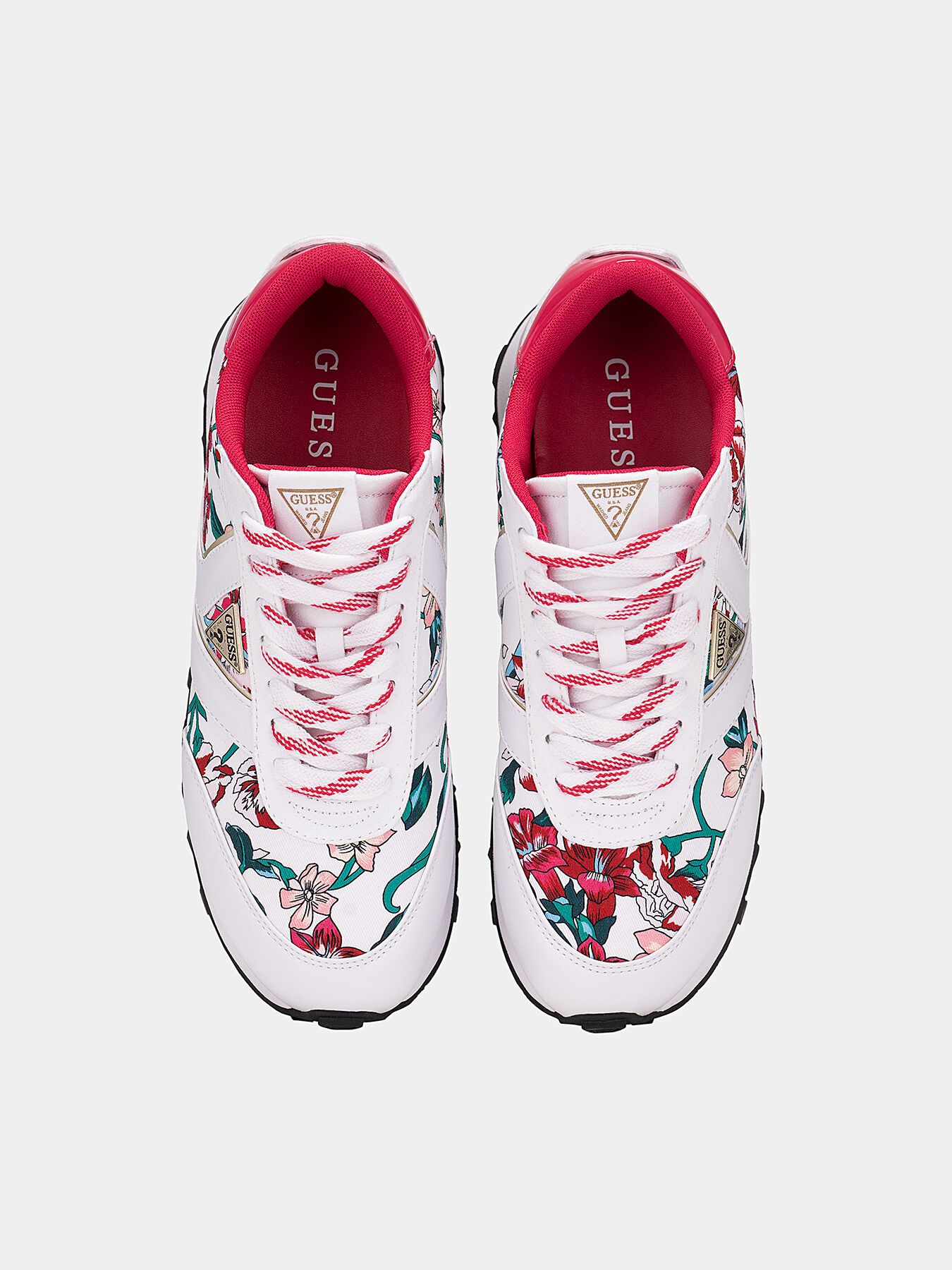 SAMSIN Sneakers with floral print brand GUESS Globalbrandsstore en