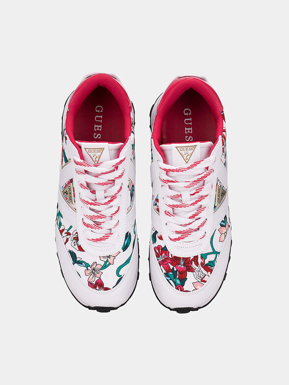 SAMSIN Sneakers with floral print - 5