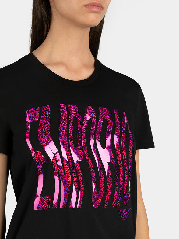 Cotton Т-shirt with logo lettering - 2