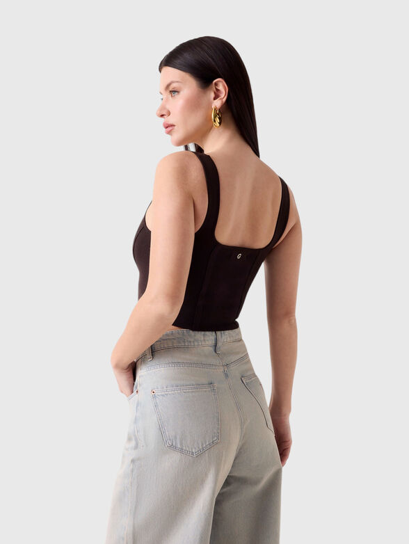 Brown knitted top - 3