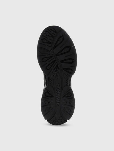 BELLUNO black sneakers with logo - 4