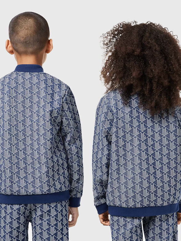Sweatshirt with geometric pattern  - 2