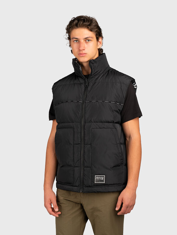 Double-faced vest with monogram logo - 1
