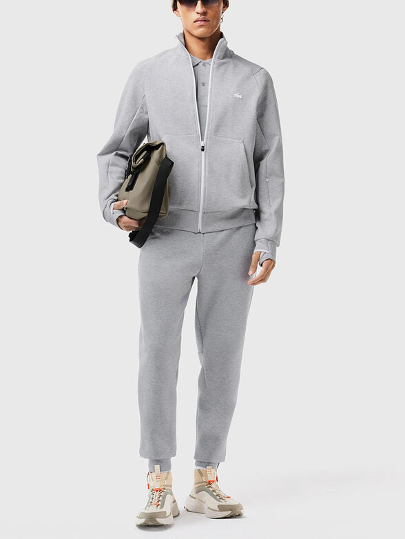 Cotton sweatshirt with zip - 2