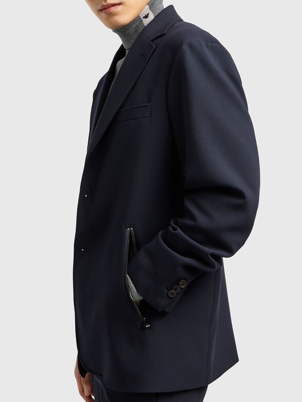Slim single breasted blazer - 4