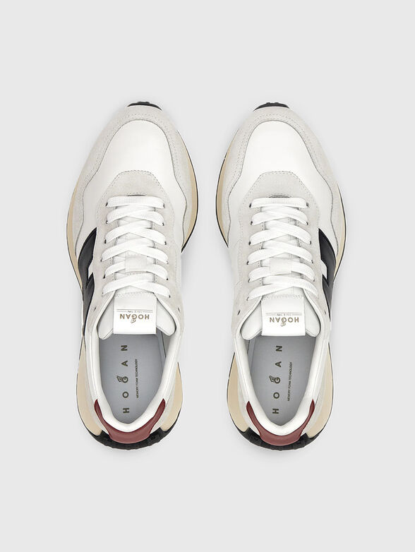 Suede and leather sports shoes - 6