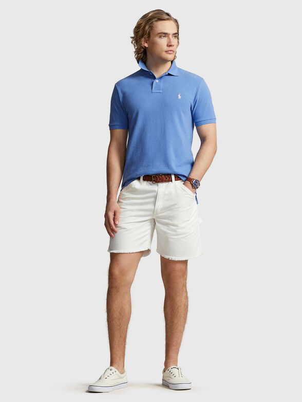 Polo-shirt with contrasting logo embroidery - 2