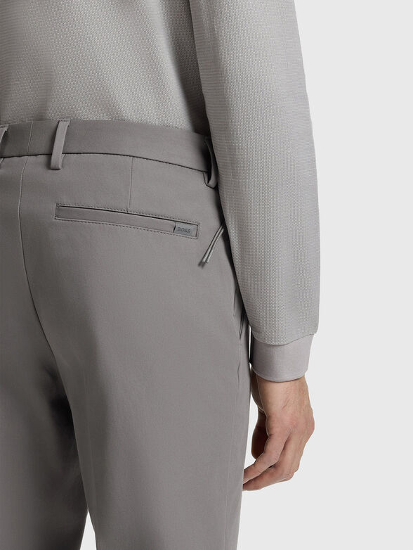 Cotton slim trousers - 3