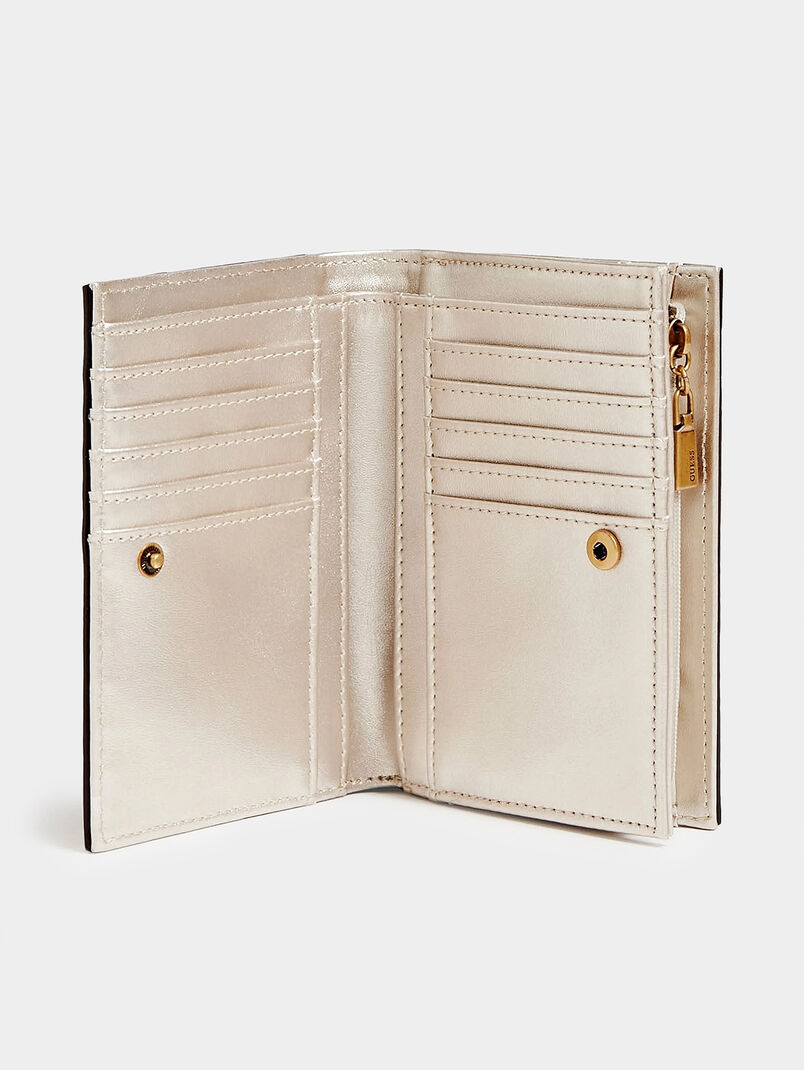 KATEY wallet in beige and white color - 3