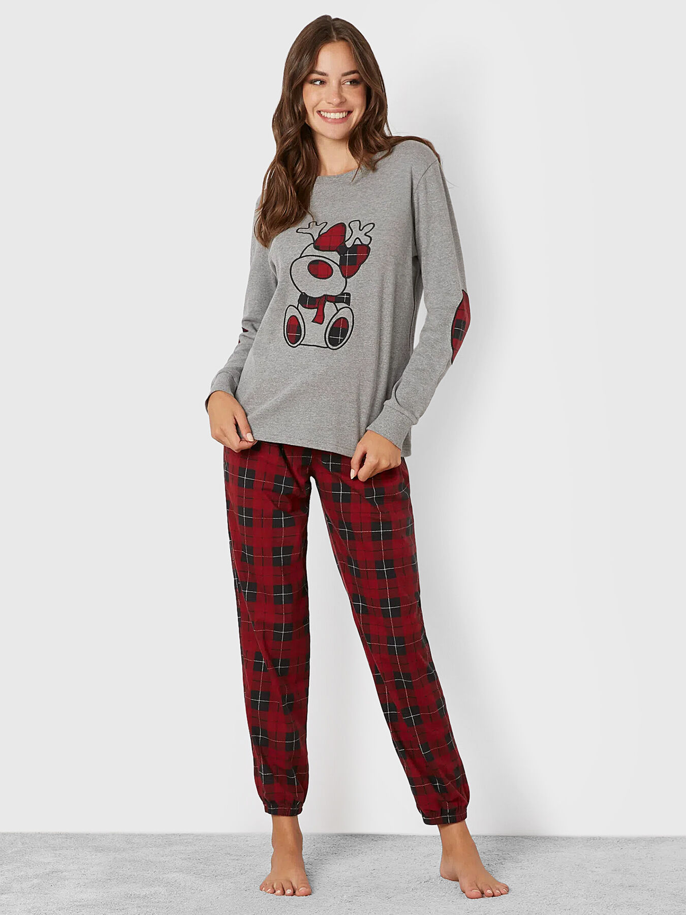 CHALET CHIC pyjamas with checkered pants brand YAMAMAY Globalbrandsstore en