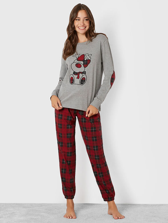 CHALET CHIC pyjamas with checkered pants - 1