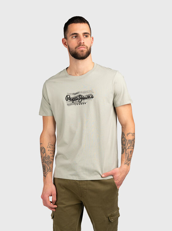 CASTLE T-shirt with contrast logo print - 1