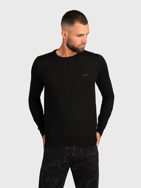 Wool and silk blend sweater - 1