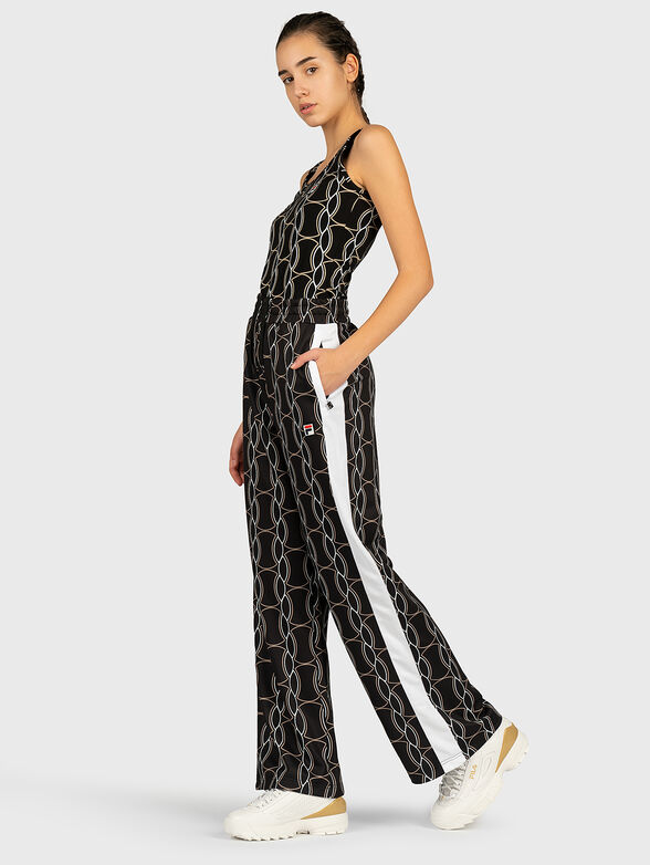 HADA Pants with contrasting print - 4