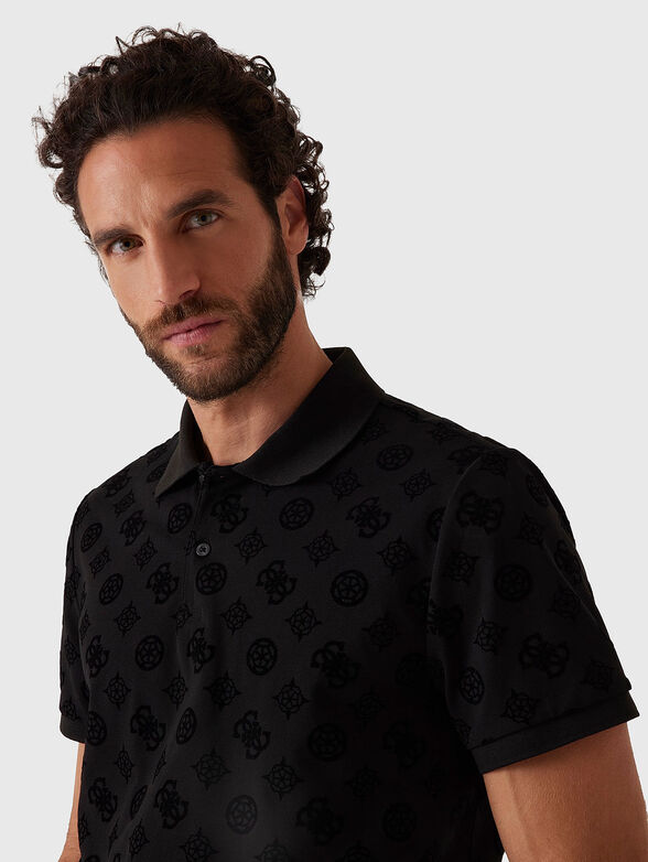 Polo shirt with monogram print - 3
