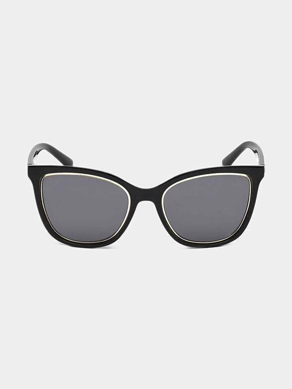 Glasses with black frames and logo detail - 6