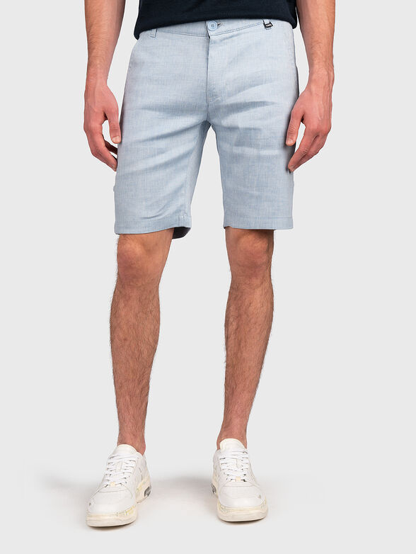 Chino shorts in linen - 1